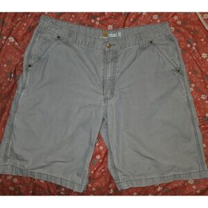 Men's 40 Carhartt Shorts Grey Tacoma Ripstop Relaxed Fit 10" Inseam 100240 066